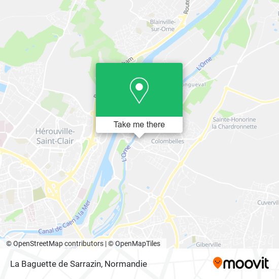 La Baguette de Sarrazin map