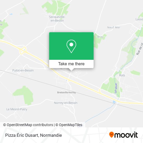 Pizza Éric Dusart map