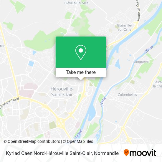 Kyriad Caen Nord-Hérouville Saint-Clair map