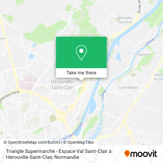 Triangle Supermarché - Espace Val Saint-Clair à Hérouville-Saint-Clair map