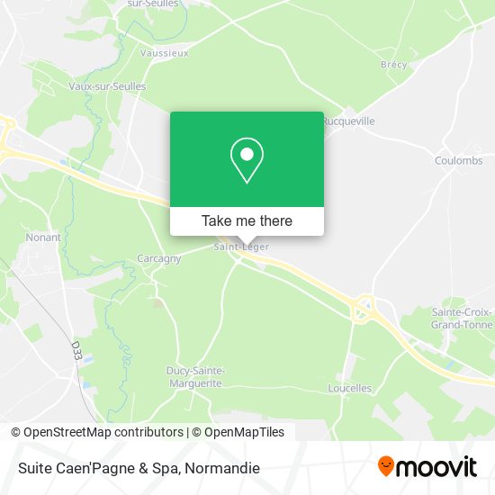 Suite Caen'Pagne & Spa map