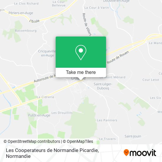 Les Cooperateurs de Normandie Picardie map