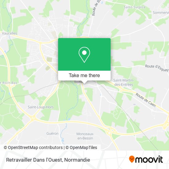 Retravailler Dans l'Ouest map
