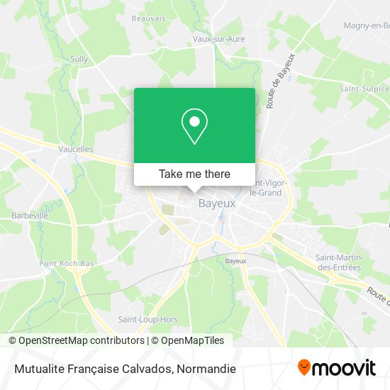 Mutualite Française Calvados map