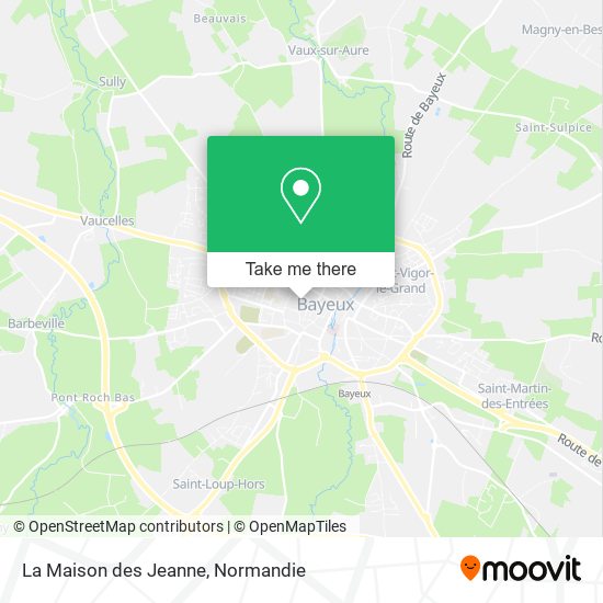 La Maison des Jeanne map
