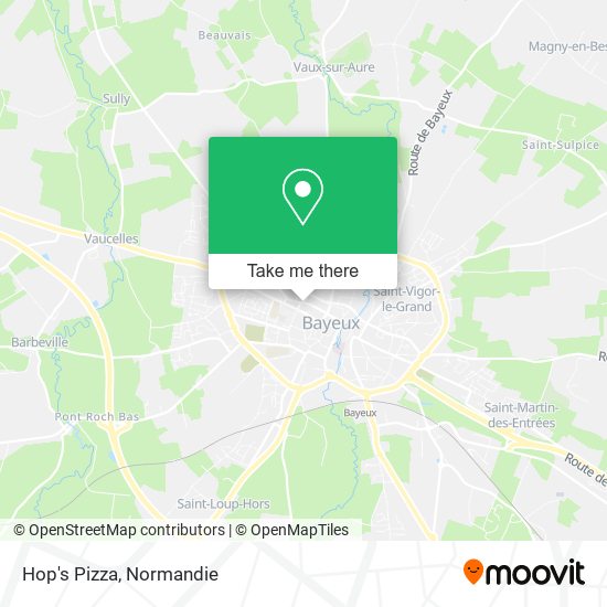 Hop's Pizza map