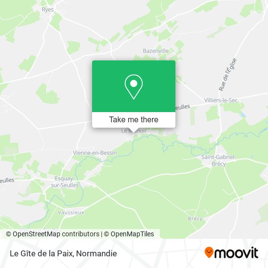 Le Gîte de la Paix map