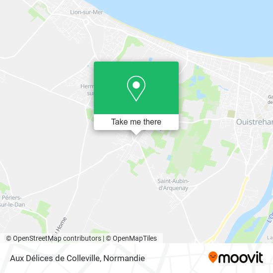 Aux Délices de Colleville map
