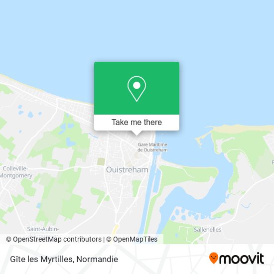 Gîte les Myrtilles map