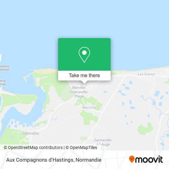 Aux Compagnons d'Hastings map