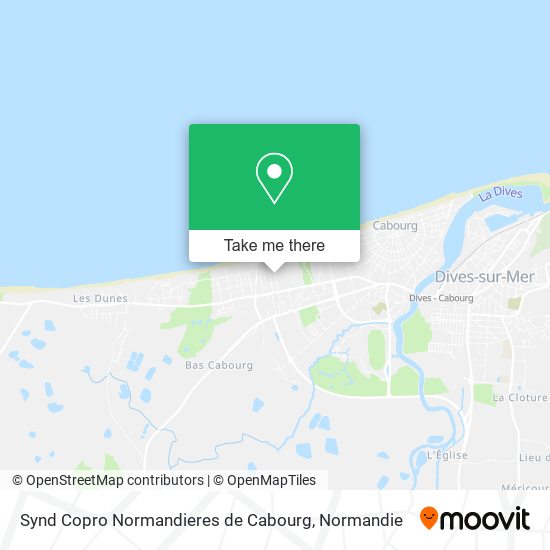 Synd Copro Normandieres de Cabourg map