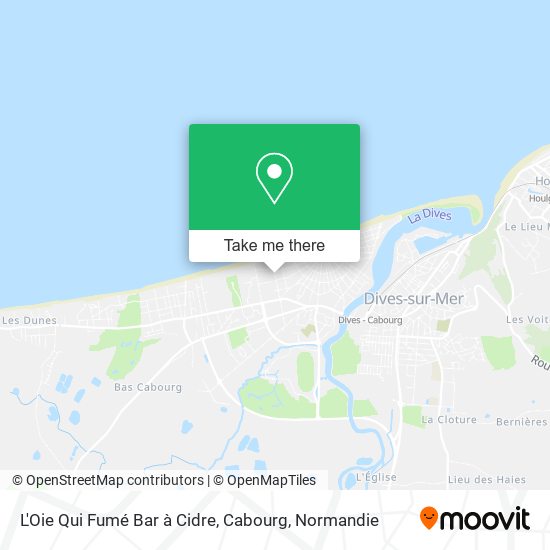 L'Oie Qui Fumé Bar à Cidre, Cabourg map