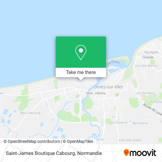 Saint-James Boutique Cabourg map