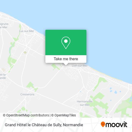 Grand Hôtel le Château de Sully map