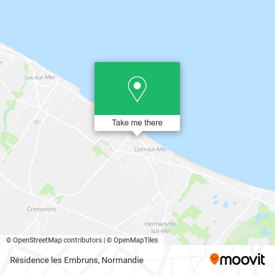 Résidence les Embruns map