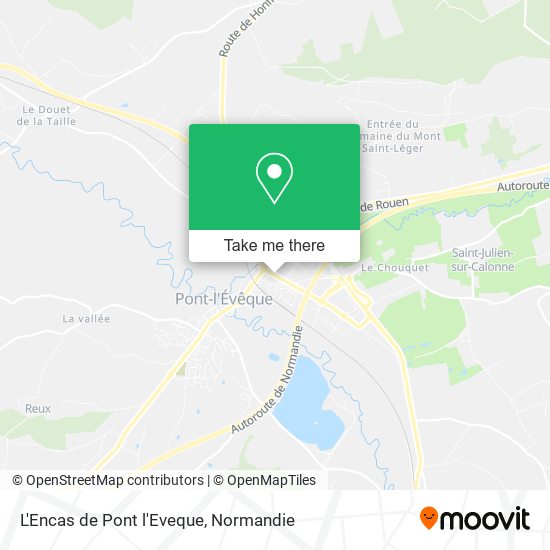 L'Encas de Pont l'Eveque map