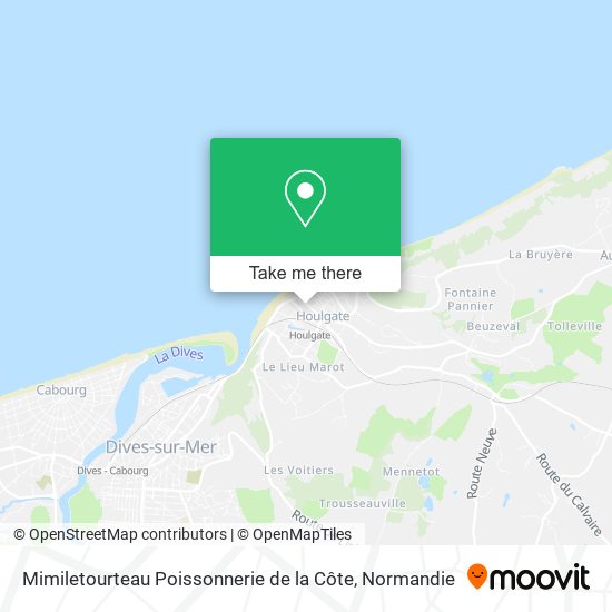 Mimiletourteau Poissonnerie de la Côte map