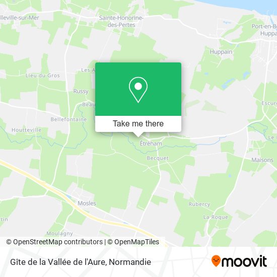 Gîte de la Vallée de l'Aure map