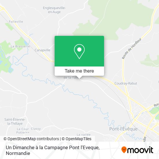 Un Dimanche à la Campagne Pont l'Eveque map