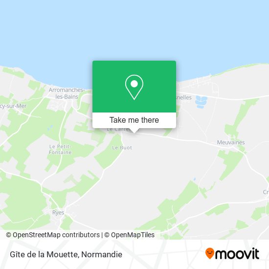 Gîte de la Mouette map