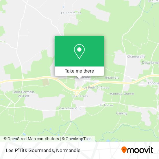 Les P'Tits Gourmands map