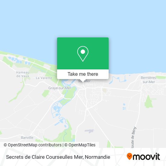 Secrets de Claire Courseulles Mer map