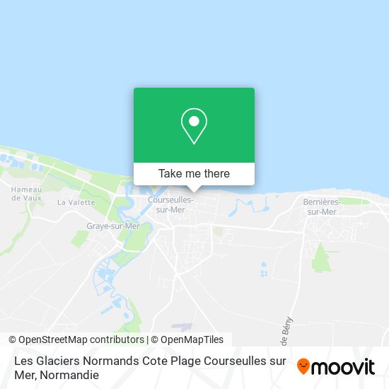 Les Glaciers Normands Cote Plage Courseulles sur Mer map