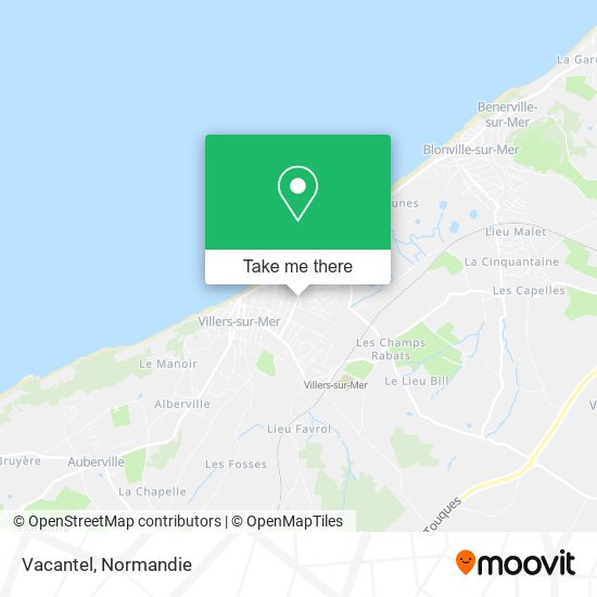 Vacantel map