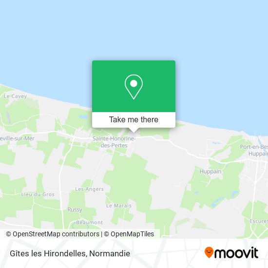 Gîtes les Hirondelles map