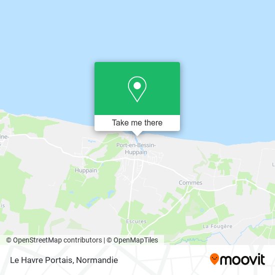 Le Havre Portais map