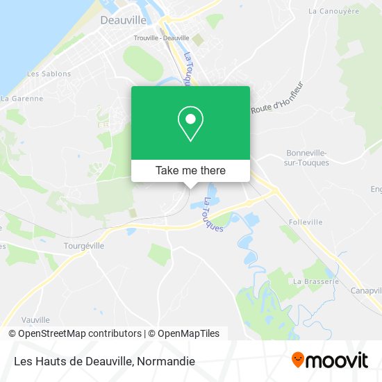 Les Hauts de Deauville map
