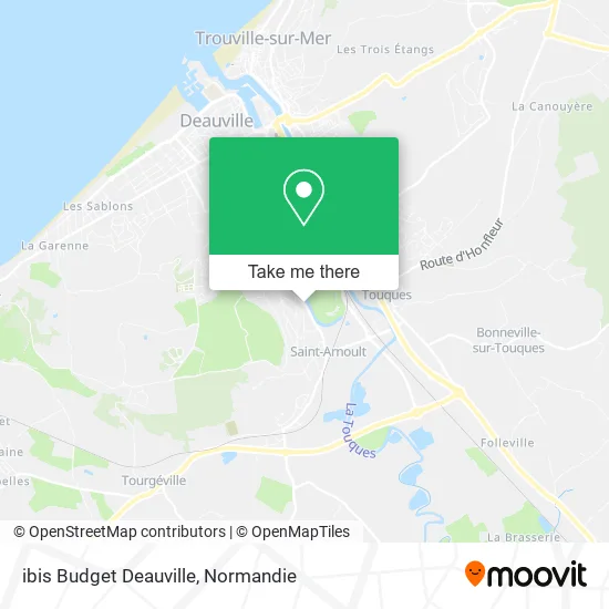 ibis Budget Deauville map