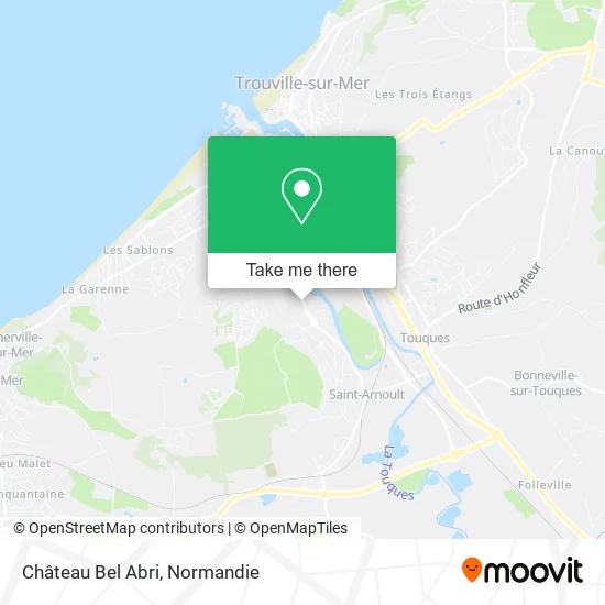 Château Bel Abri map