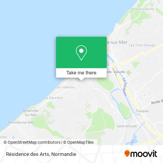 Résidence des Arts map