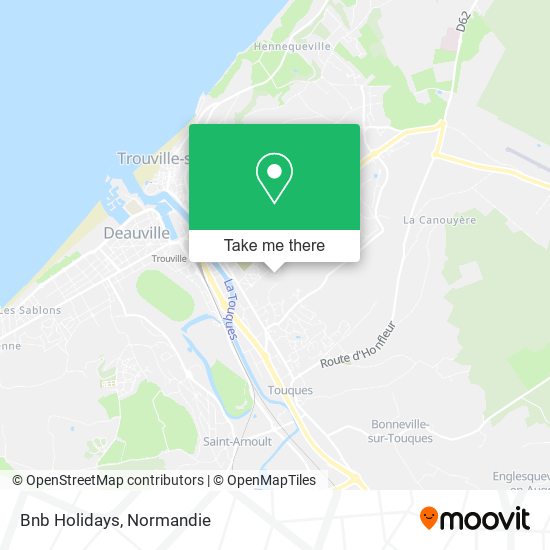 Bnb Holidays map