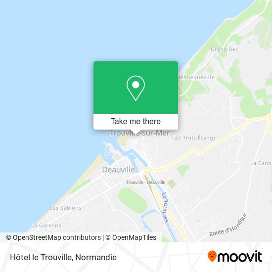 Hôtel le Trouville map