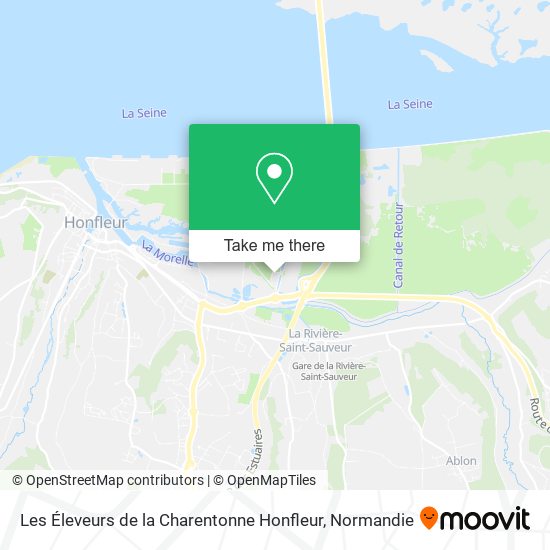 Les Éleveurs de la Charentonne Honfleur map