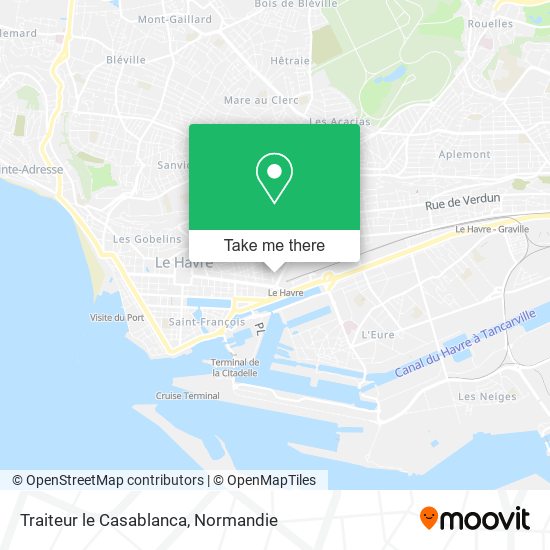 Traiteur le Casablanca map