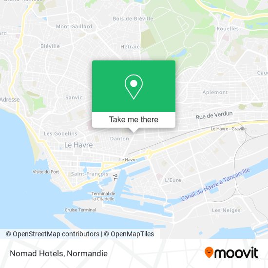 Nomad Hotels map