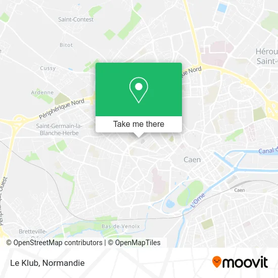 Le Klub map