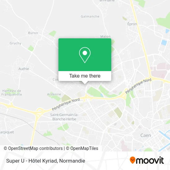 Super U - Hôtel Kyriad map