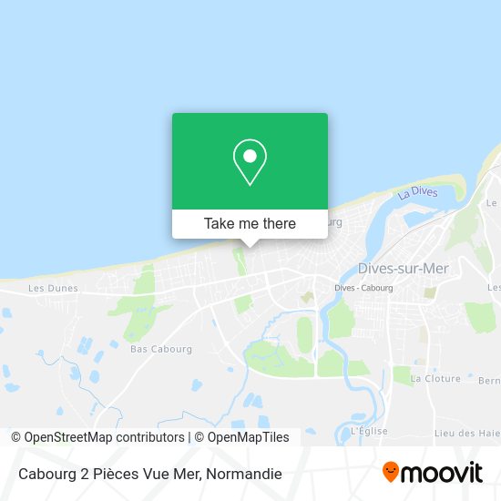 Cabourg 2 Pièces Vue Mer map