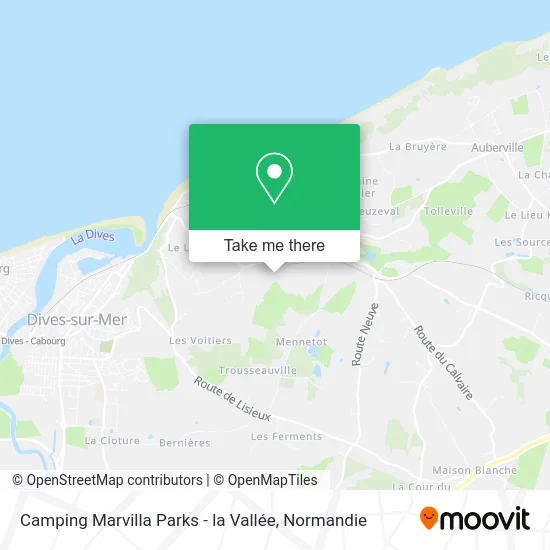 Camping Marvilla Parks - la Vallée map