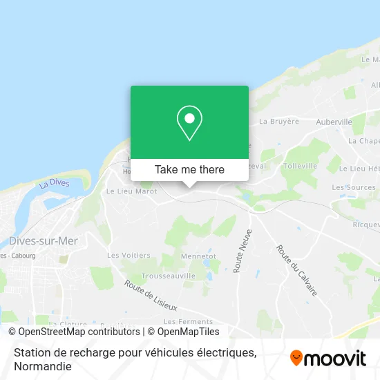 Station de recharge pour véhicules électriques map
