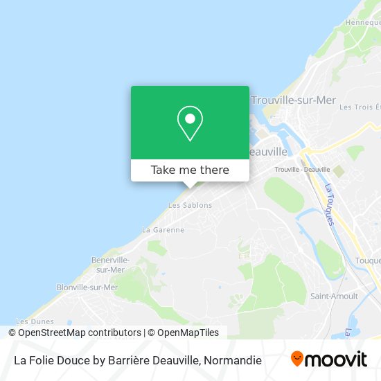 La Folie Douce by Barrière Deauville map