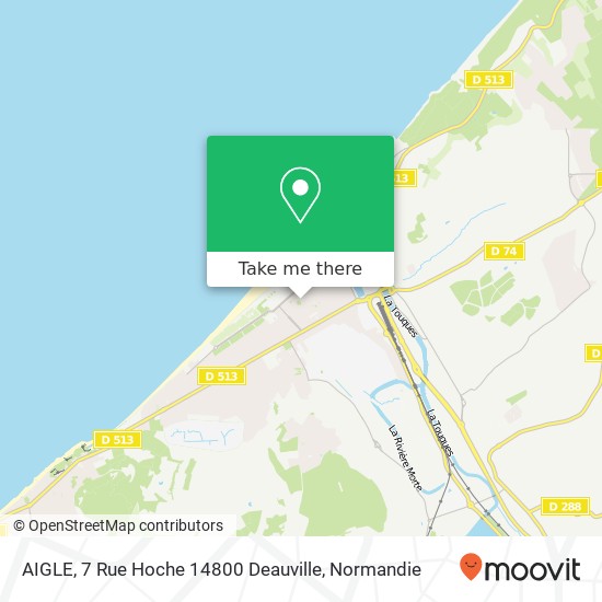 AIGLE, 7 Rue Hoche 14800 Deauville map