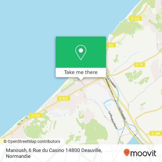 Mapa Manoush, 6 Rue du Casino 14800 Deauville