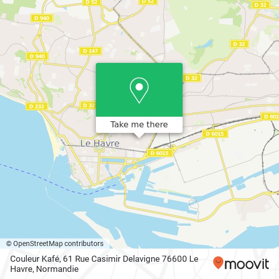 Couleur Kafé, 61 Rue Casimir Delavigne 76600 Le Havre map