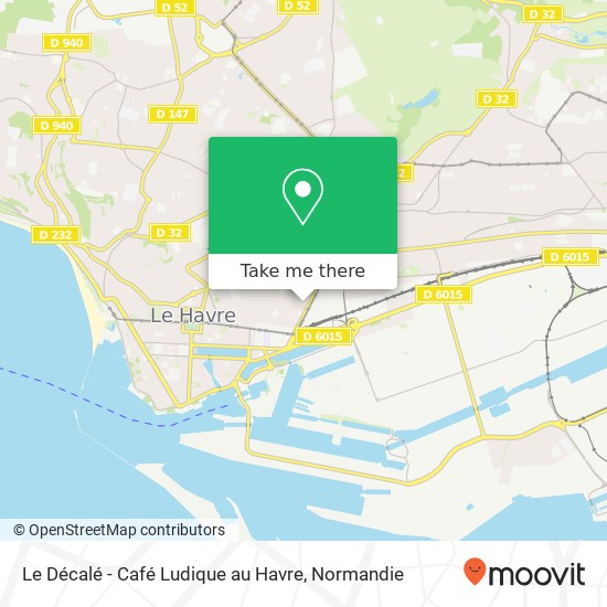 Le Décalé - Café Ludique au Havre map