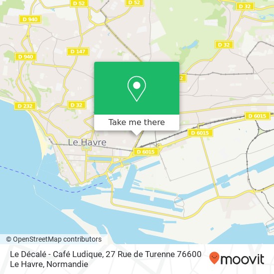 Le Décalé - Café Ludique, 27 Rue de Turenne 76600 Le Havre map